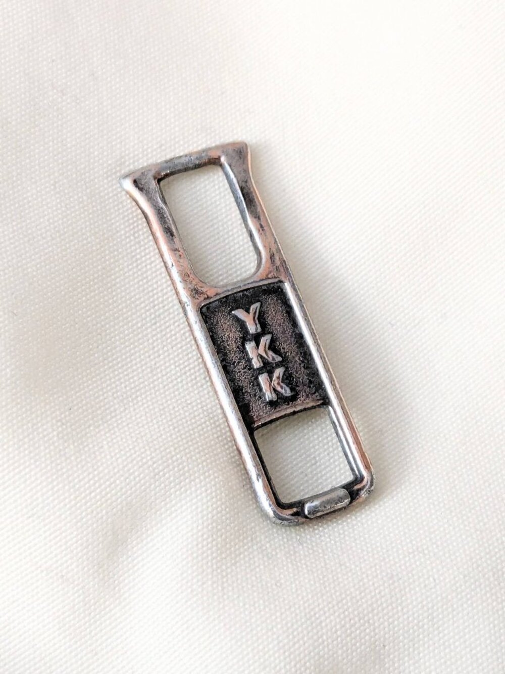 Vintage YKK Brand Zipper Pull Tab #3 Replacement DA Series Silver Nickel Finish